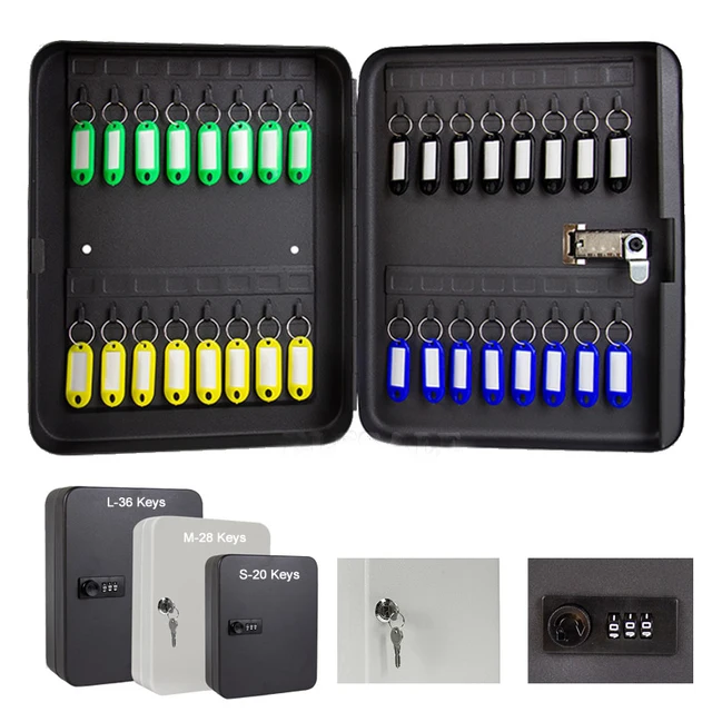 Password Multi Key Lock Box Keys Safe Storage Box Lock Spare Car Keys Organizer Box For Home Office Factory Store Use 1