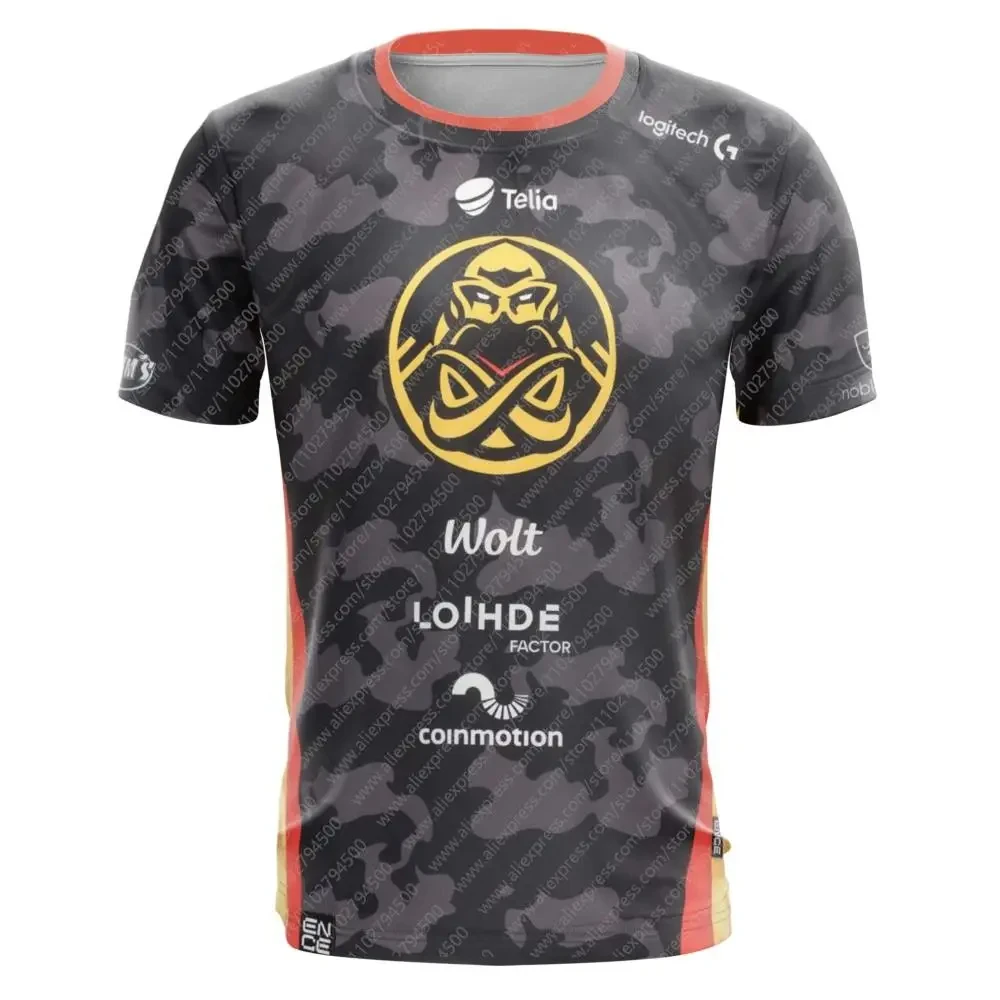ENCE IEM 저지 CSGO 팀 E스포츠 티셔츠, 남성 팬 게임 상의, 여름 반팔 의류, 누크 커스텀 유니폼