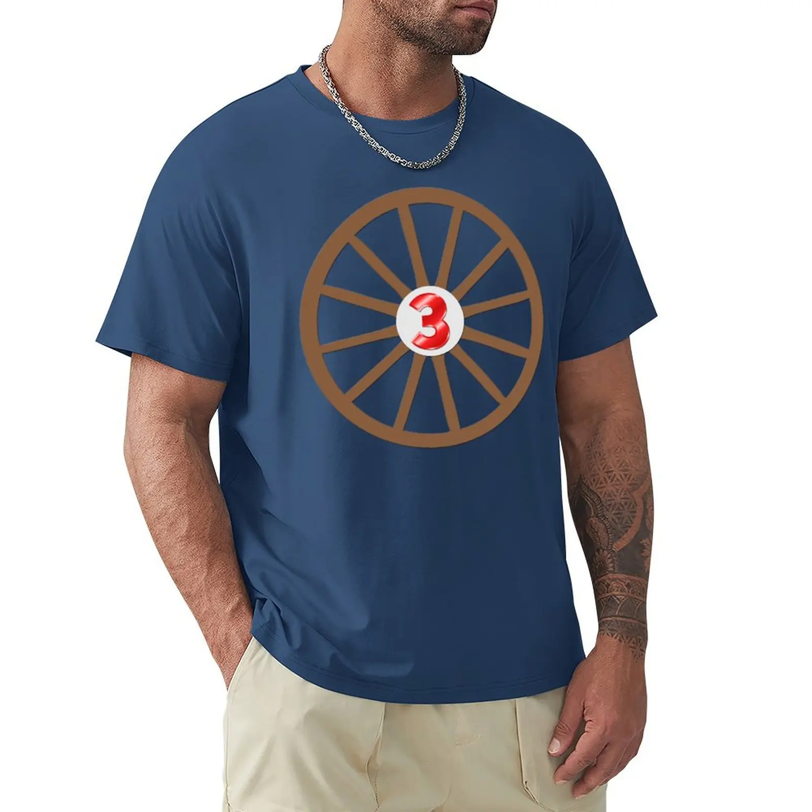 

#3 Wheel T-shirt tees aesthetic clothes plain T-shirt men