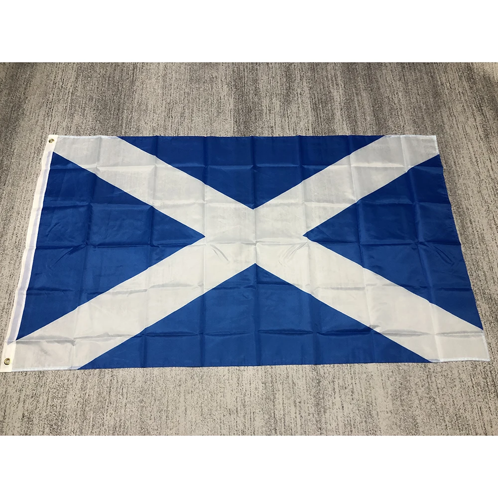 

Шотландский Флаг ZXZ, 90x150 см, Двойное проникновение, полиэстер Scottland, шотландский крест, флаг, баннер Сен-эндрей для украшения