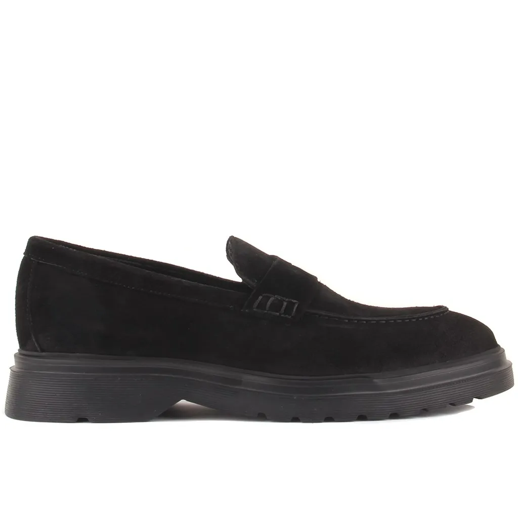 

Sail-Lakers Black Suede Leather Bağcıksız Male Shoes