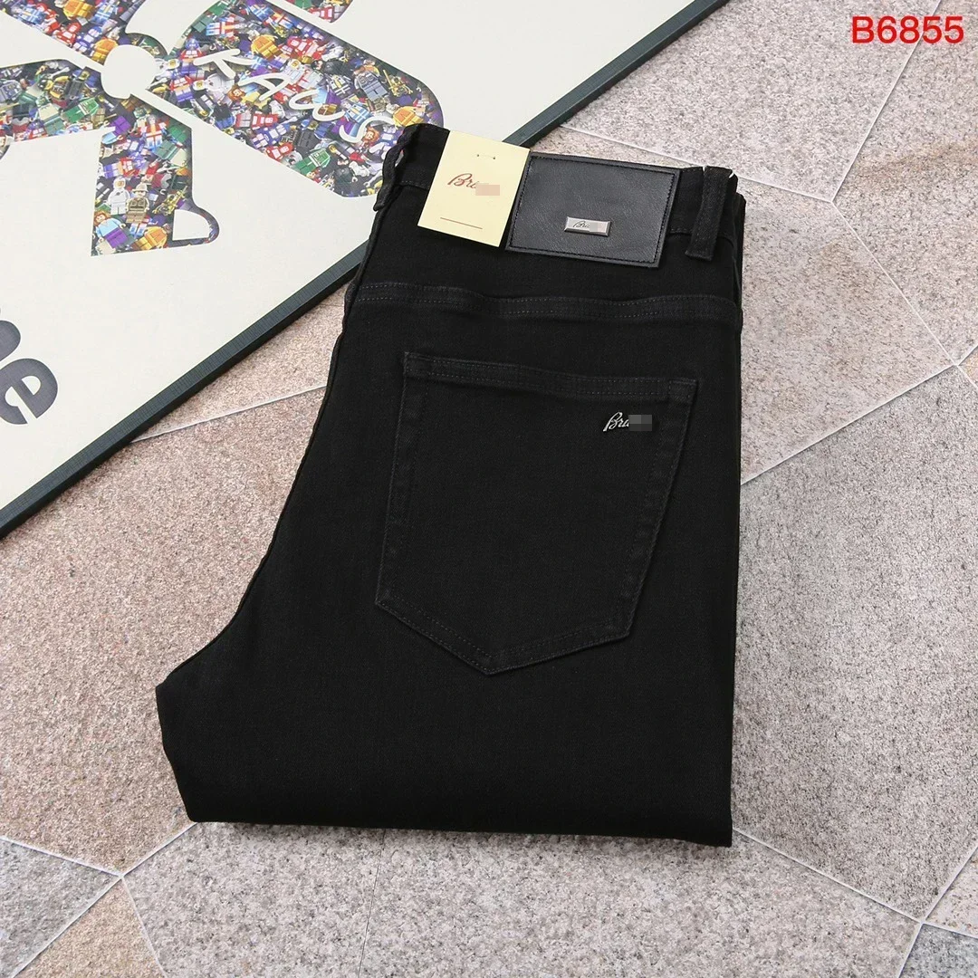 BILLIONAIRE BLSK CPRT Jeans Thick Cotton Men 2025 Autumn Winter new Casual Embroidery elastic fashion size 29-42 Pants 2