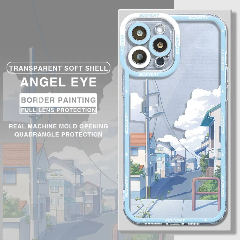 Aesthetic Scenery Clear Soft Phone Case