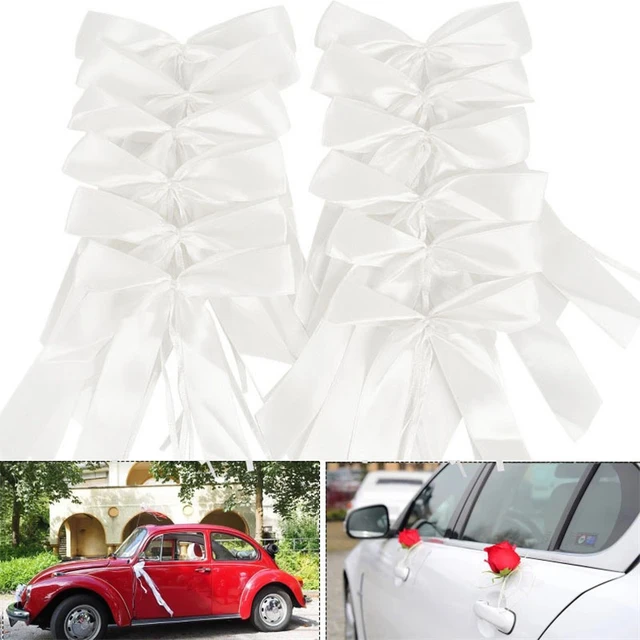 White Wedding Car Ribbon Pull Bows Knot Gift Wrap Wedding Car Decor  Birthday Party Supplies Pew Chairs DIY Home Decoration - AliExpress