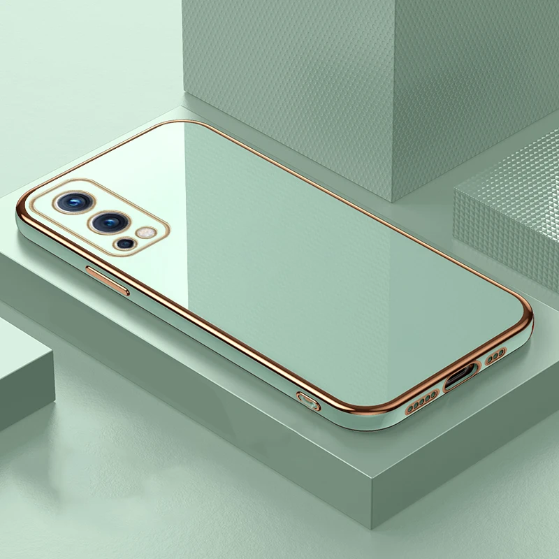 Custodia per telefono in silicone con placcatura quadrata di lusso per ONEPlus One Plus 2 E2 1+2 1+2E 5G Coque Protezione ultra sottile Copertina morbida_voghion.com