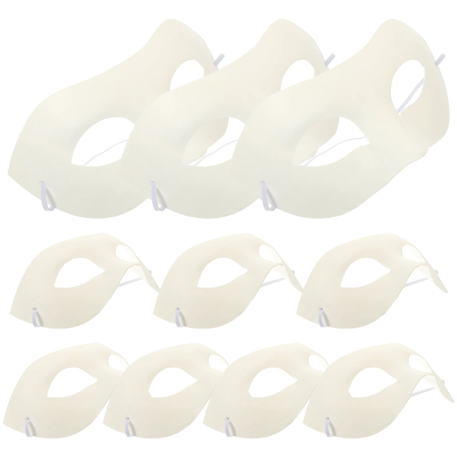 Halloween Mask DIY Paintable Blank Mask Paper Art Masks DIY Blank Masks DIY Painting Masks For Masquerade Cosplay Party