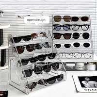 Sunglasses storage box, acrylic ladder bracket, frame, myopia glasses, sunglasses storage ladder rack 2