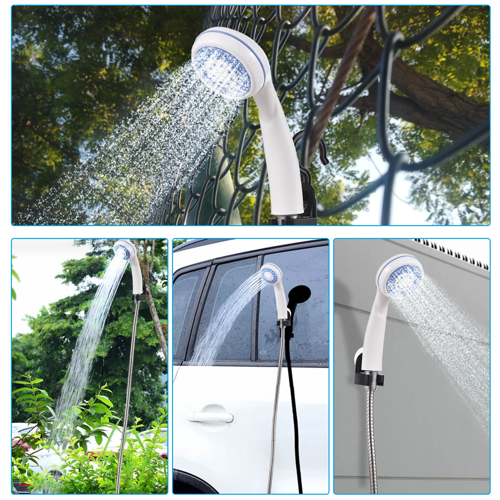 USB Rechargeable Camping Shower 2