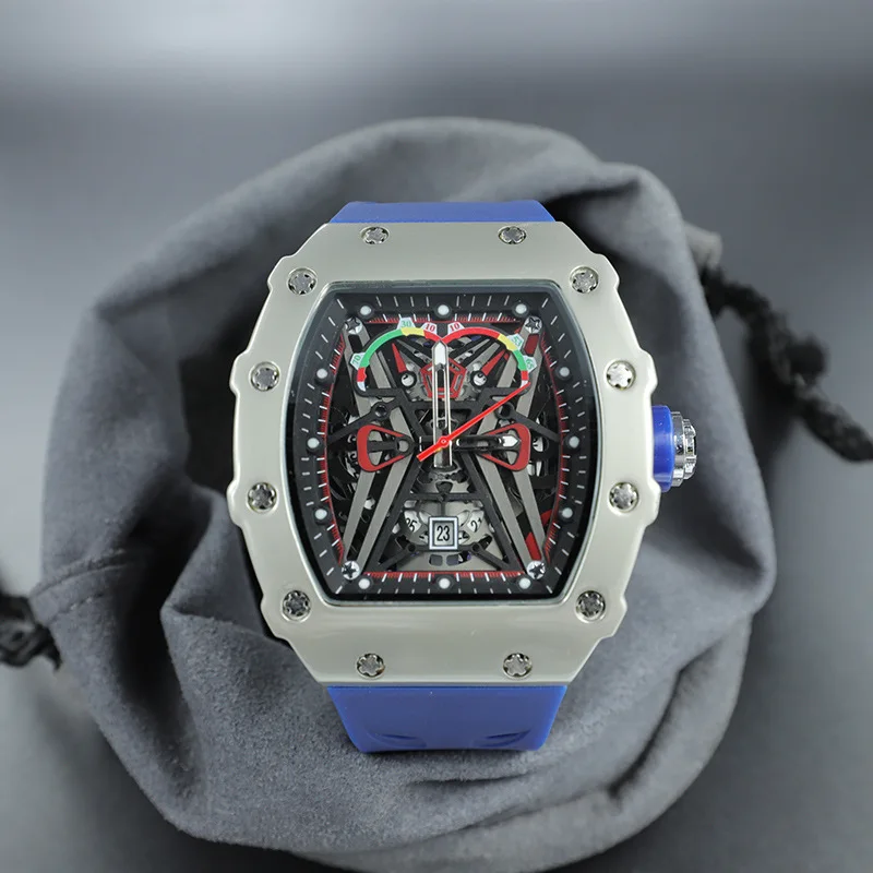 

2023 Top luxury AAA quality Men's RM 3-pin Sport watch Automatic function Men's electroplated brand watch