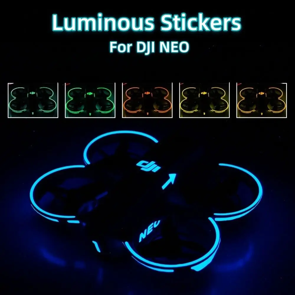 Durable PVC Luminous Stickers Glow-in-the-dark Multiple Color Marking Sticker Reusable Glowing Film RC Drone Accessories