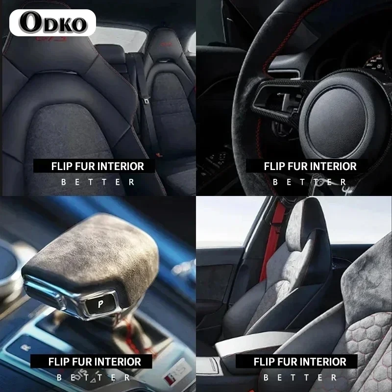 2Pcs Car Interior Accessories Seat Belt Suede Soft Safety Belt Shoulder Straps Cover Breathable Protection Padding Cushion