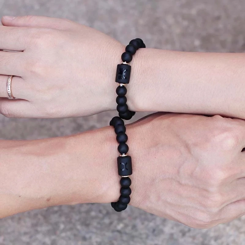 Natural Stone Beads Zodiac Signs Bracelet Friends Couples 12 Constellation Stretch Beaded Bracelet For Men Women Jewelry Gift 4