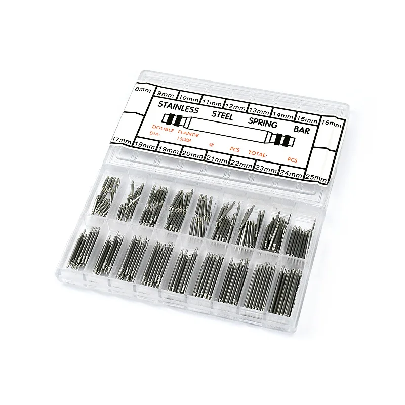 Deluxe Stainless Steel Watch Repair Spring Bar Kit - Premium Seamless Bars with Durable Storage Case