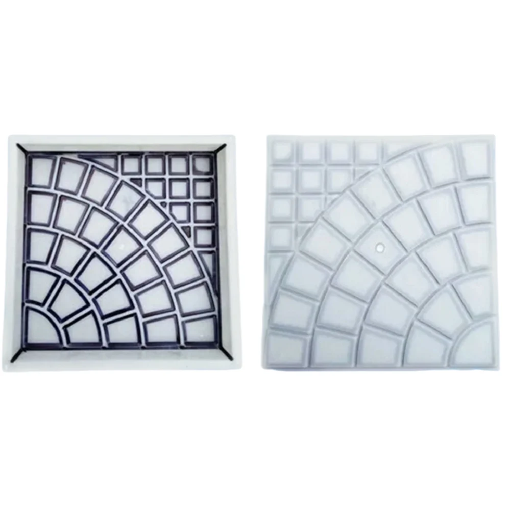 Plastic Path Maker Reusable DIY Path Paving Concrete Brick Mould Garden Concrete Brick Mold for Sidewalk Walkway Patio
