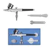 Gravity Dual-action Mini Airbrush Paint Nail Spray Gun Makeup Paint Set Face Tattoo Art Beauty Inkjet Car Repair DIY Tool 2