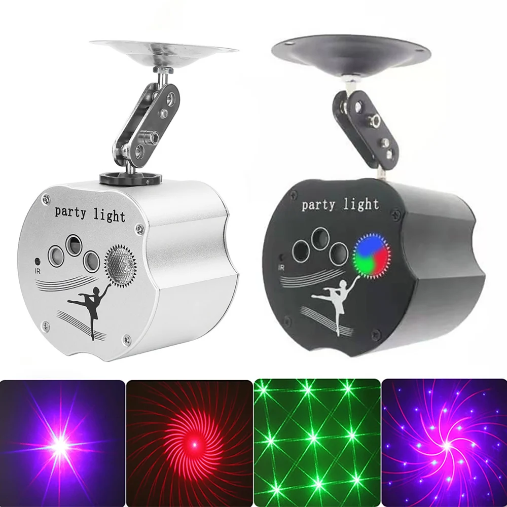 

Mini RGB Disco Light USB Colorful Rotary Remote Control Flash Voice Control Stage Light Holiday Effect Light Laser Party Light
