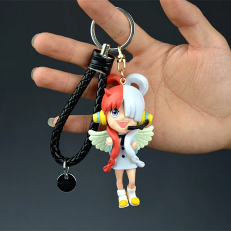 ワンピースPVCキーホルダー,3D,ルフィ,ゾロ,サンジ,フィギュア