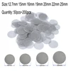 200/50pcs Smoking Tobacco Metal Filters Pipe Screen Gauze Hookah Water Pipe Stainless Steel Mesh Combustion Support Net 15~25mm 1