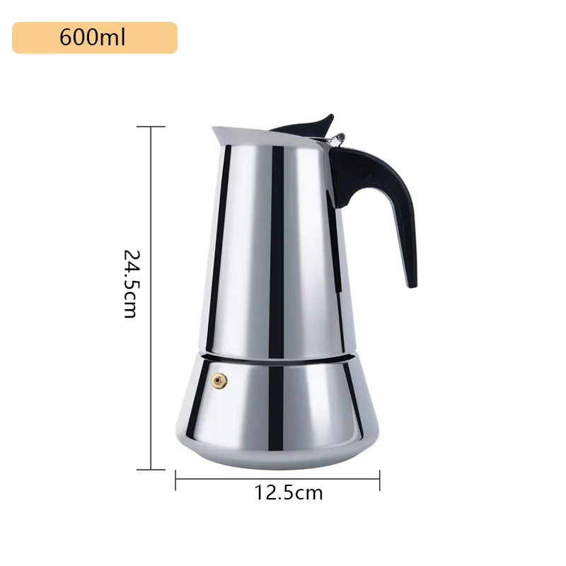 Brstc05 Stovetop Espresso Maker Camping Coffee Distiller Maker Stainless  Steel Moka Pot Coffee Maker For Camping Accessories - Outdoor Tableware -  AliExpress