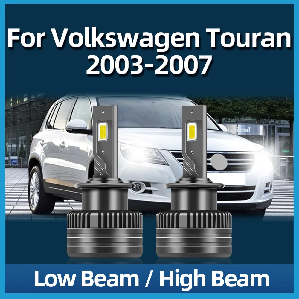

TEENRAM 2PCS D2S Car Headlight Bulbs LED 30000LM Headlamps Kit Turbo Led Lights For Volkswagen Touran 2003 2004 2005 2006 2007