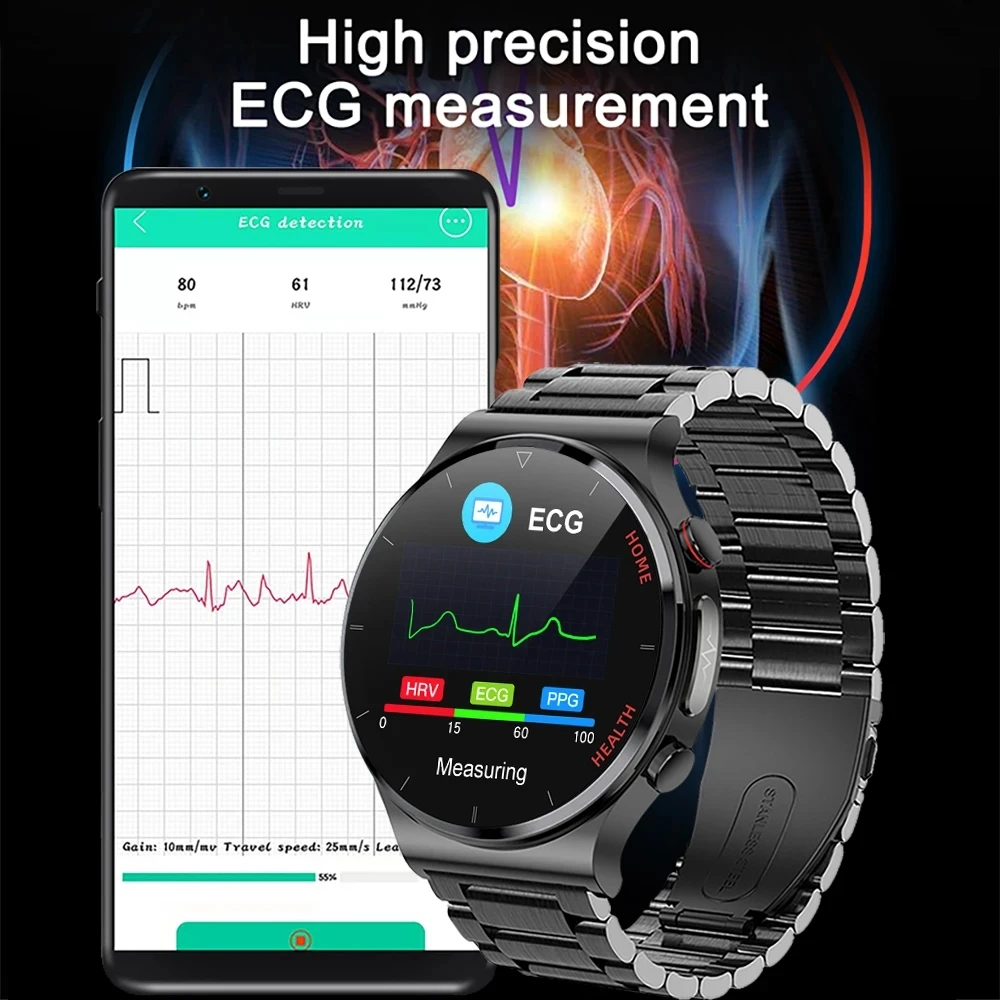 IP68  ECG + PPG Ʈ ġ ǰ  ڵ   ڵ ƮϽ ƮĿ Smartwatch