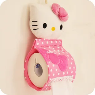 כיסוי רך וחם לשירותים עם דמות הקיטי המפורסמת של סאנליו, כיסוי רך וחם לשירותים עם דבק, כיסוי רך ונעים לרצפה, כיסוי נייר גליל