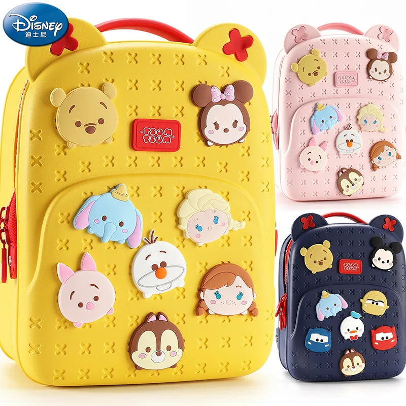 

Disney Original Bag Children's School Bag Kindergarten Backpack Girls' Tsum Tsum 3-5 Years Old Cartoon Backpack