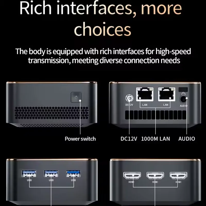 FIREBAT T8 PRO Intel Celeron N200/N100 Quad Core Mini Gaming