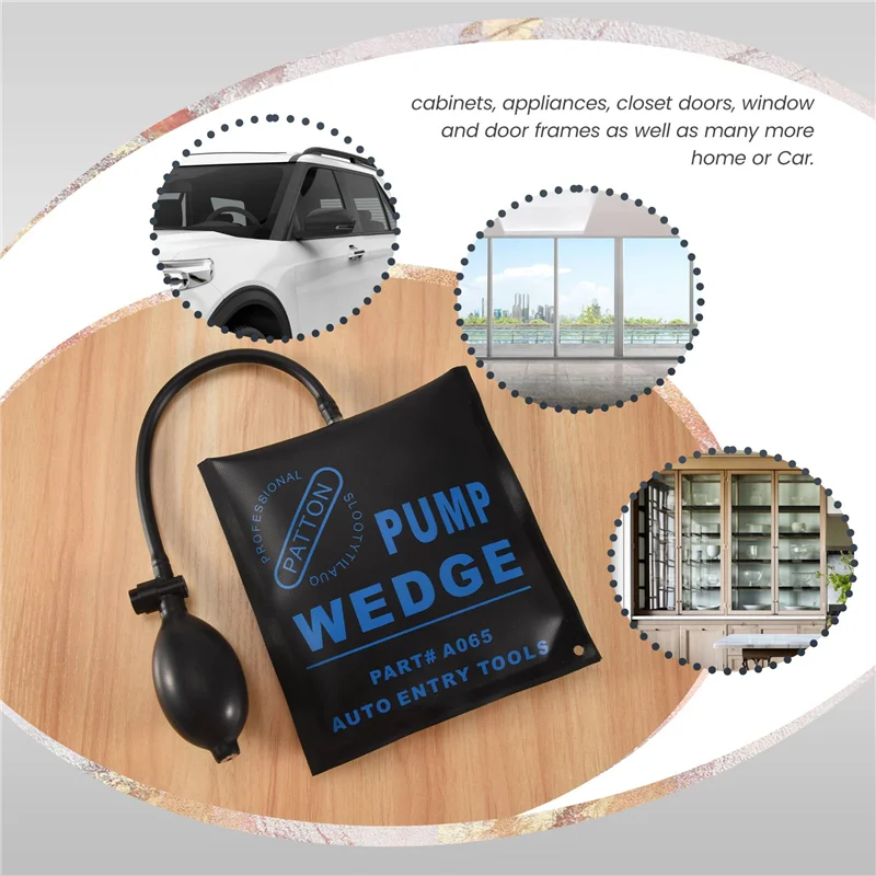 AU34-Car Wedge Air Pump Hand Pump Car Door Window Chip Entry Tool Kit