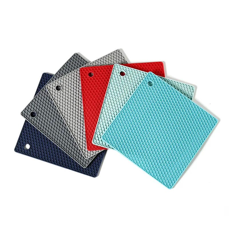 1PC Round Round Table Mat Silicone Insulation Mat Round Honeycomb