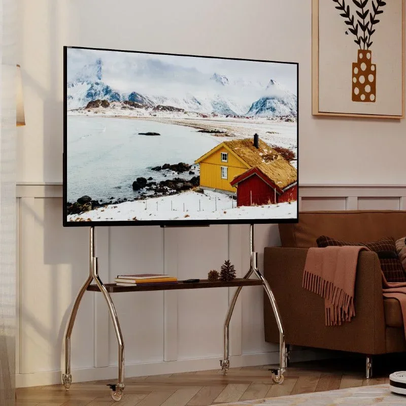 현대식 거실을 위한 공간 절약적이고 세련된 TV 설치 솔루션