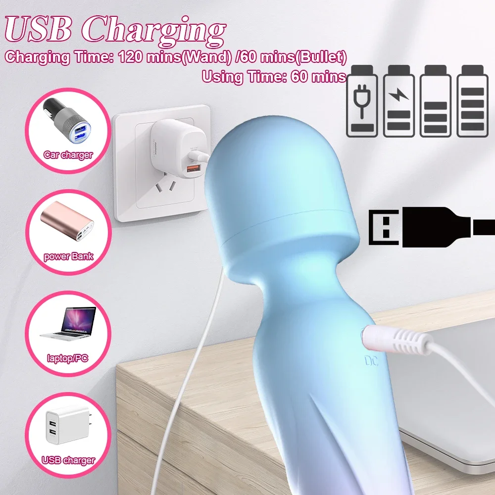 Powerful AV Vibrator for Women G Spot Dildos Magic Wand Clitoris Stimulator Female Vagina Massager Adults Sex Toys for Woman 4