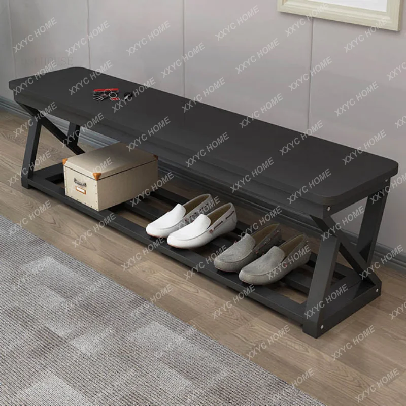 

Simple Fitting Room Designer Vanity Ottomans Creative Home Furniture Shoe Changing Stools Light Luxury Dormitory Storage Bench G