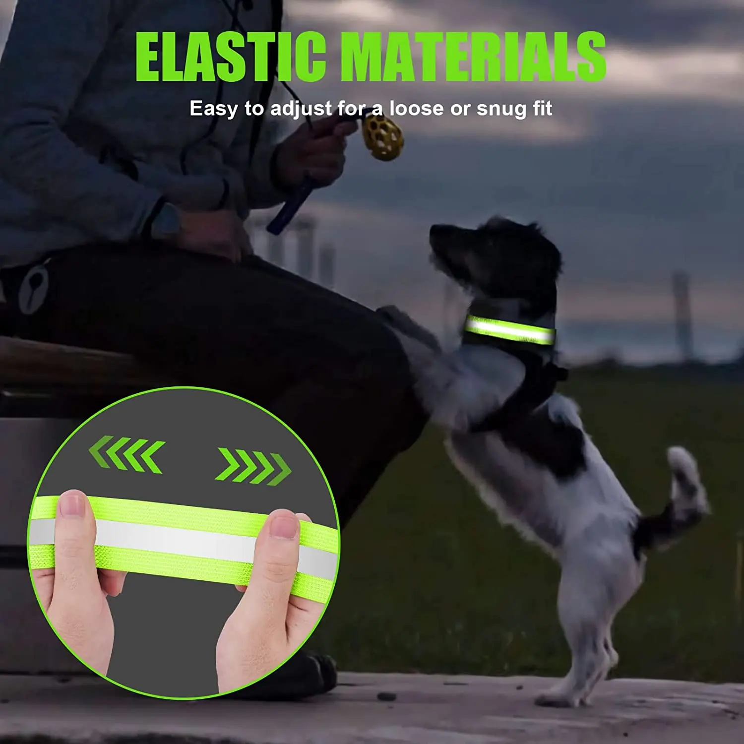 High Visibility Armbands Elasticated Ankle Bands Hi Vis Reflective Running Armbands Wristbands Reflector Strips Safety Bands reflective straps