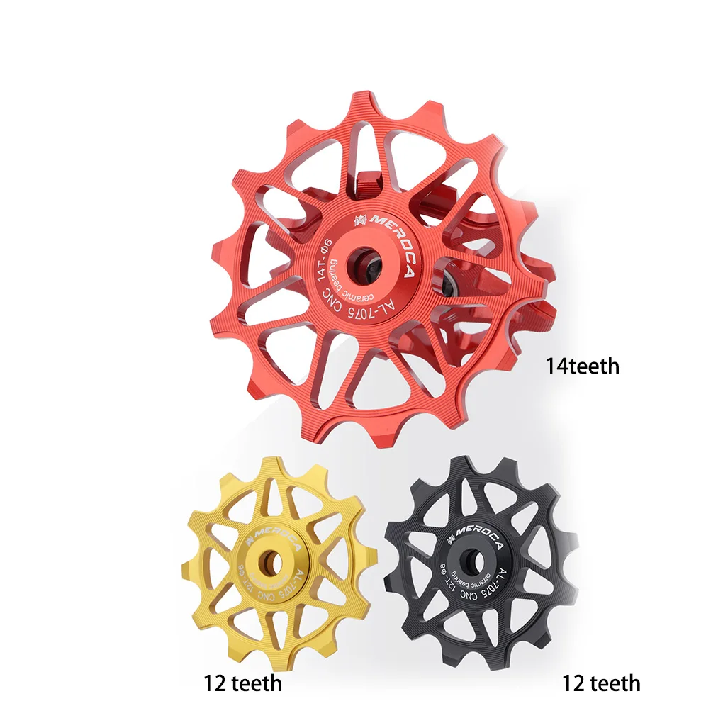 

Road Bike Ceramic Pulleys Rear Derailleur Compatible Wheel Roller