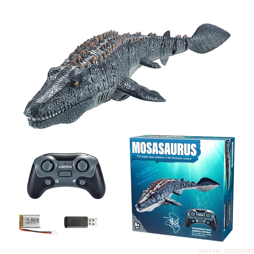 2024 New 2.4G Wireless Charging Remote Control Simulation Dinosaur Water Spray Swinging Canglong Boy and Children's Water Toy 6