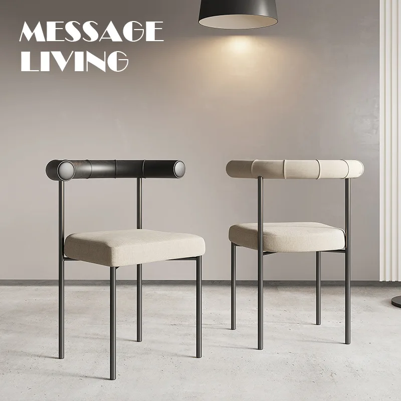 Scandinavian Style Dining Chairs Fabric Dining Chairs Arms Dining