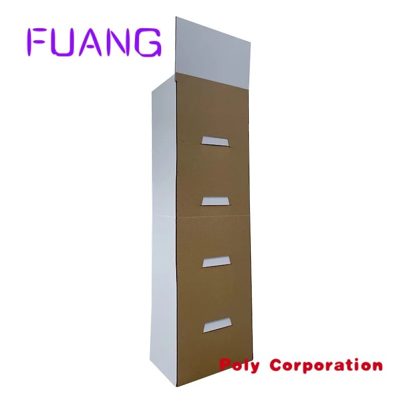 trade show stand foldable shelves funko pop cardboard for toys marketing store retail products paper cartone rack