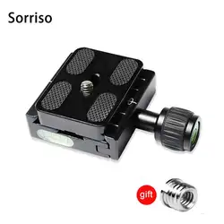 Sorriso QR50S Camera Dslr Photo Tripod Monopods Quick Release Plate Clamp Accessories Aluminum Metal Mount Adapter Arca Swiss