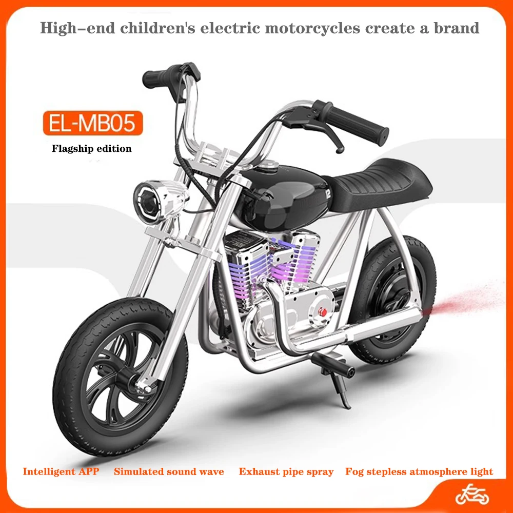 Children's Electric Motorcycle Two-Wheeled Off-Road Vehicle Retro Harley Style Electric Bike Motorcycle Bike Electric Moto New