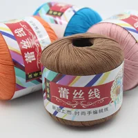 1Pc 50g 100% Cotton Yarn for Hand Knitting Soft lace Crochet Yarn Thin threads for sweater shawl toy amigurumi line 180Meter 2