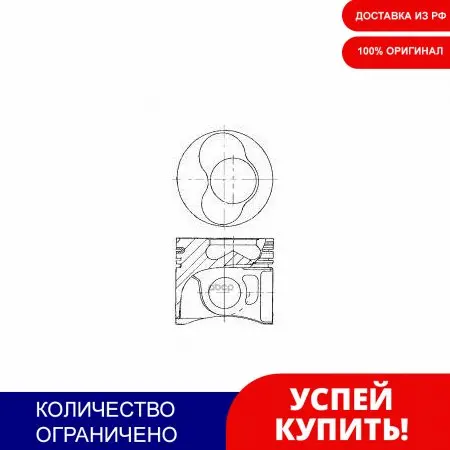 Piston Dm.81.00x2.5x2.0x3.0 + 0.50 [1-2Cyl] price for 1 PC Nural Art. 8750150700. cylinder gas pressure piston forcer pumps | Автомобили и