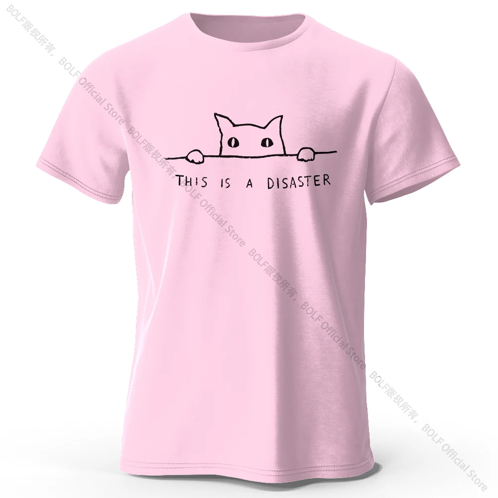 Elegant Minimalist Cat Line Art 100% Cotton Unisex Tee - Soft, Breathable Round Neck Short Sleeve