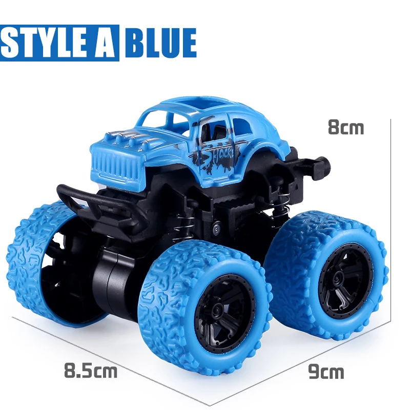 Pull Back Toy Car  Inertial Rotation Car Four-wheel Drive Off-road Vehicle SUV Racing Power Car Children's Toy CarGift