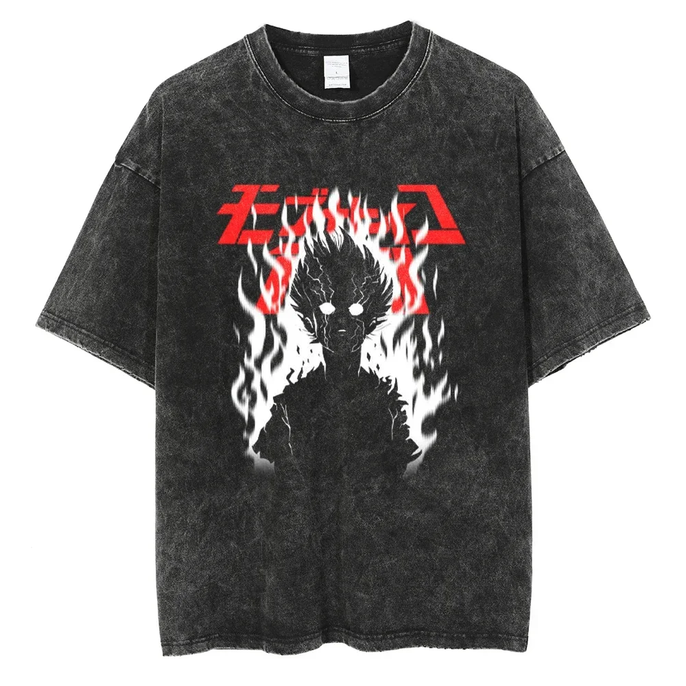 

Черная Винтажная футболка в стиле хип-хоп, Мужская Уличная одежда в стиле Харадзюку, футболка с японским аниме принтом, летняя Модная хлопковая футболка с коротким рукавом