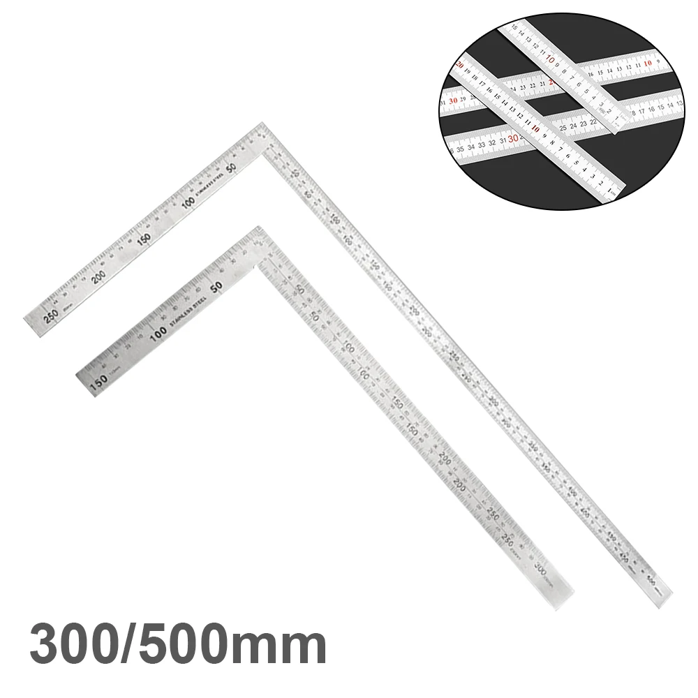 150x300mm 90 Degree Stainless Steel Right Angle Ruler for