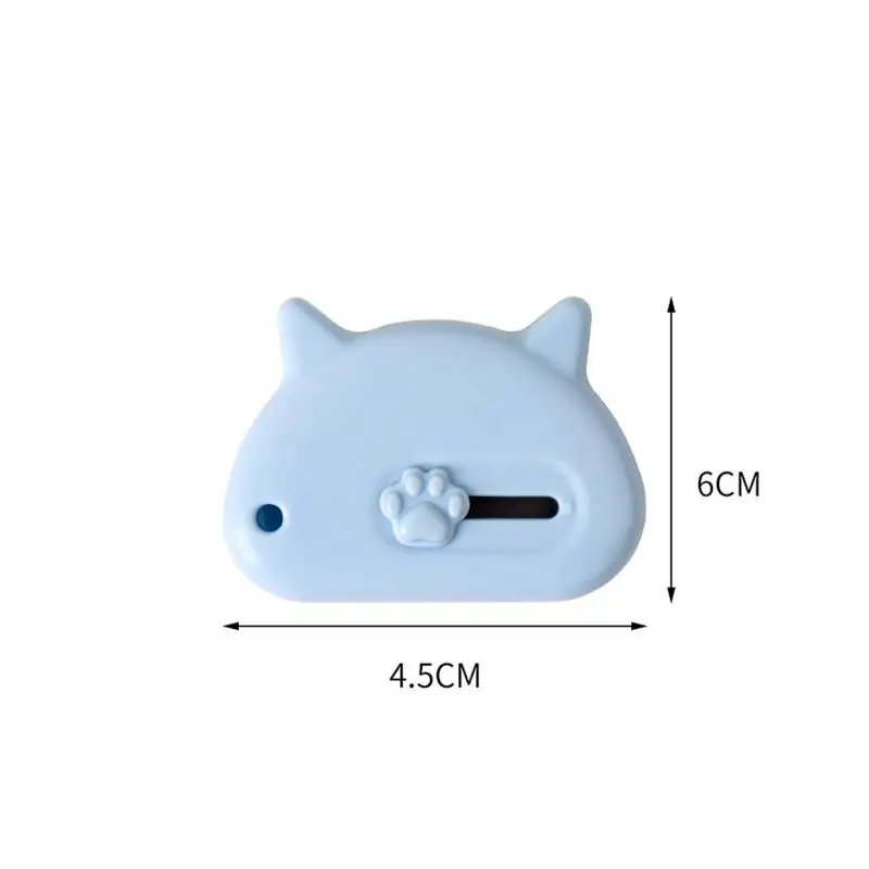 아트 나이프 플라스틱+스테인리스 스틸 종이 절단 칼 언박싱 나이프 4.5*6cm 여행용 DIY 프로젝트 학생용