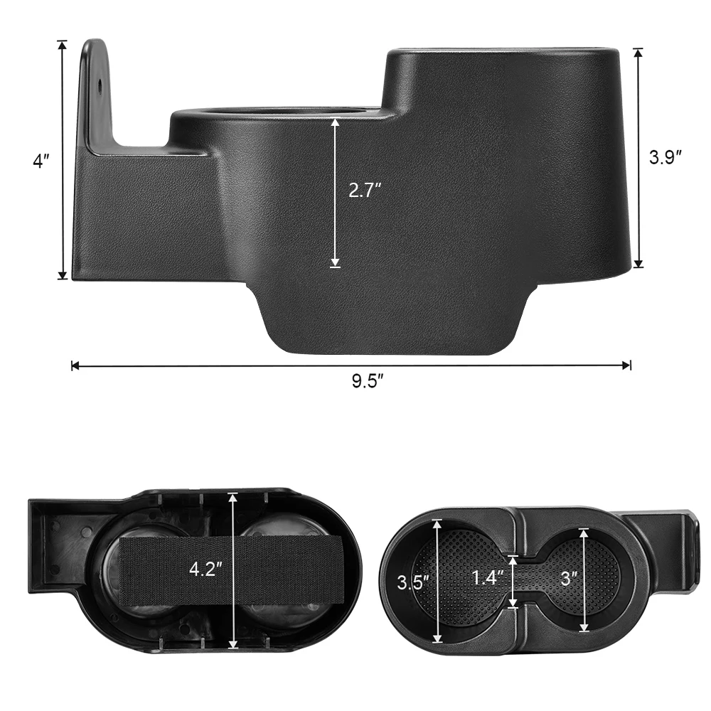 For Smart Fortwo 451/450 1998-2015 Upgraded Double Cup Holder Drinks Holders  Deeper Center Console Dual Size Mount Center Drink - AliExpress