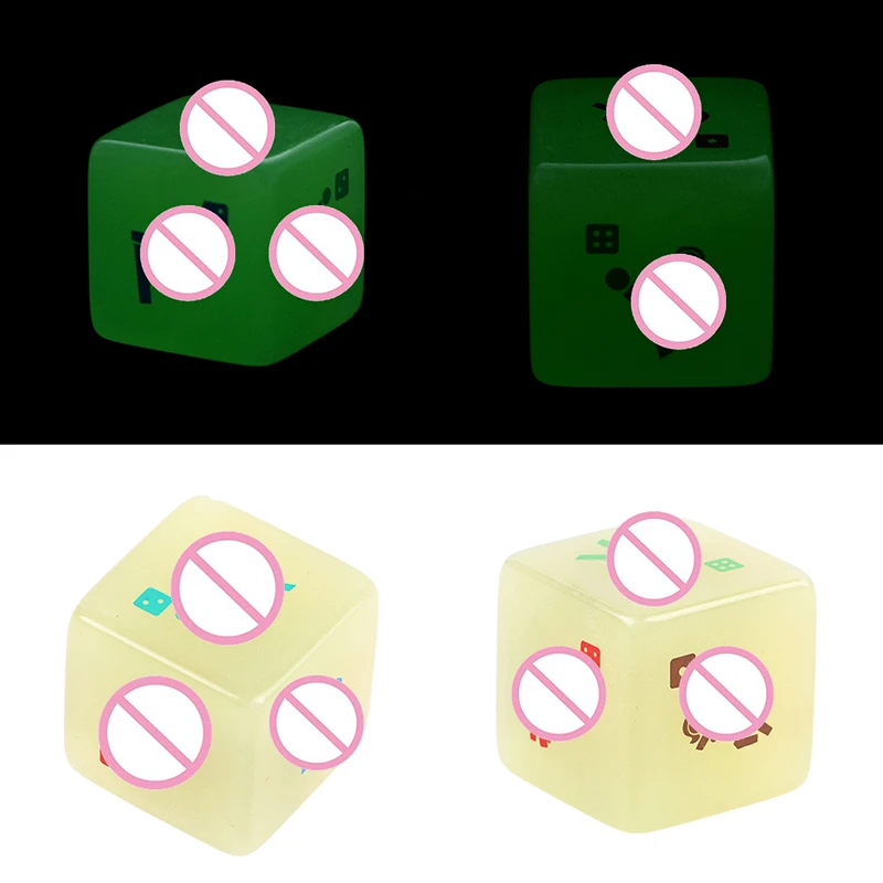 4 Sides Luminous Sex Dice Toys for Couples Adults Games Romance Love Hunour