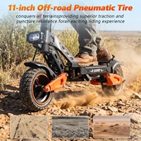 Trottinette électrique adulte SUNNIGOO X2/X2MAX, vitesse réglable, moteur haute puissance 1200W, batterie 48V 18Ah, vitesse maximale 65 km/h, autonomie 35-60 km, grand écran LCD, pneus tout-terrain, trottinette électrique haute vitesse pour les trajets quotidiens et les déplacements en extérieur. 7
